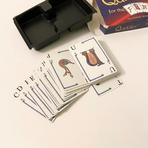 Vintage 1998 Quiddler Card Game For The Fun Of Words The Short Word Game - Picture 5 of 12